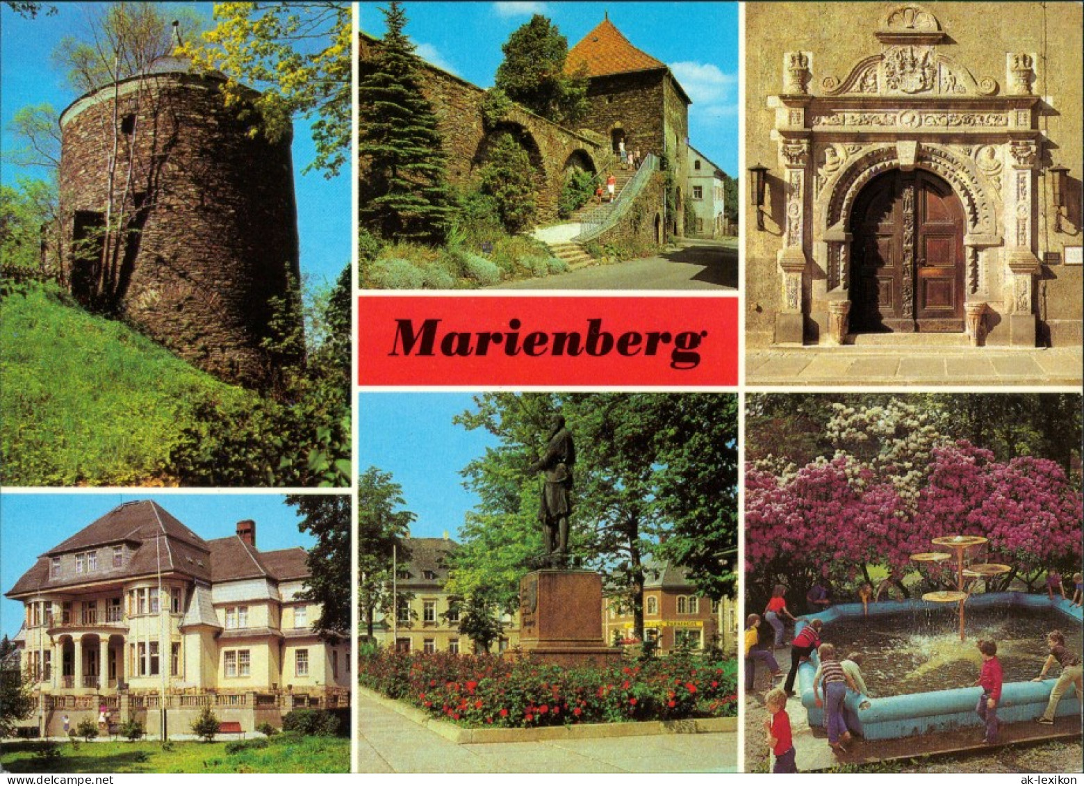 Marienberg Im Erzgebirge Renaissanceportal Des Rathauses, Pionierhaus 1980/1987 - Marienberg