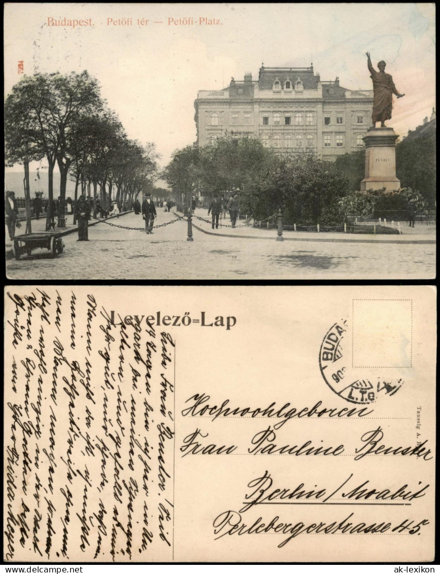 Postcard Budapest Petöfi Tér Petöfiplatz 1913 - Hongrie