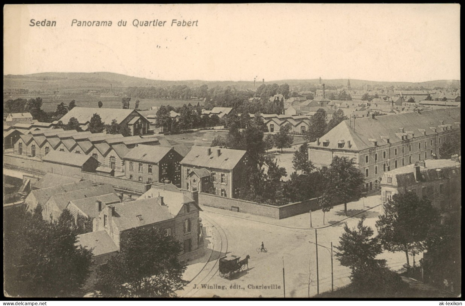 CPA Sedan Sedan Panorama Du Quartier Fabert 1916   1. Weltkrieg Feldpost - Sedan