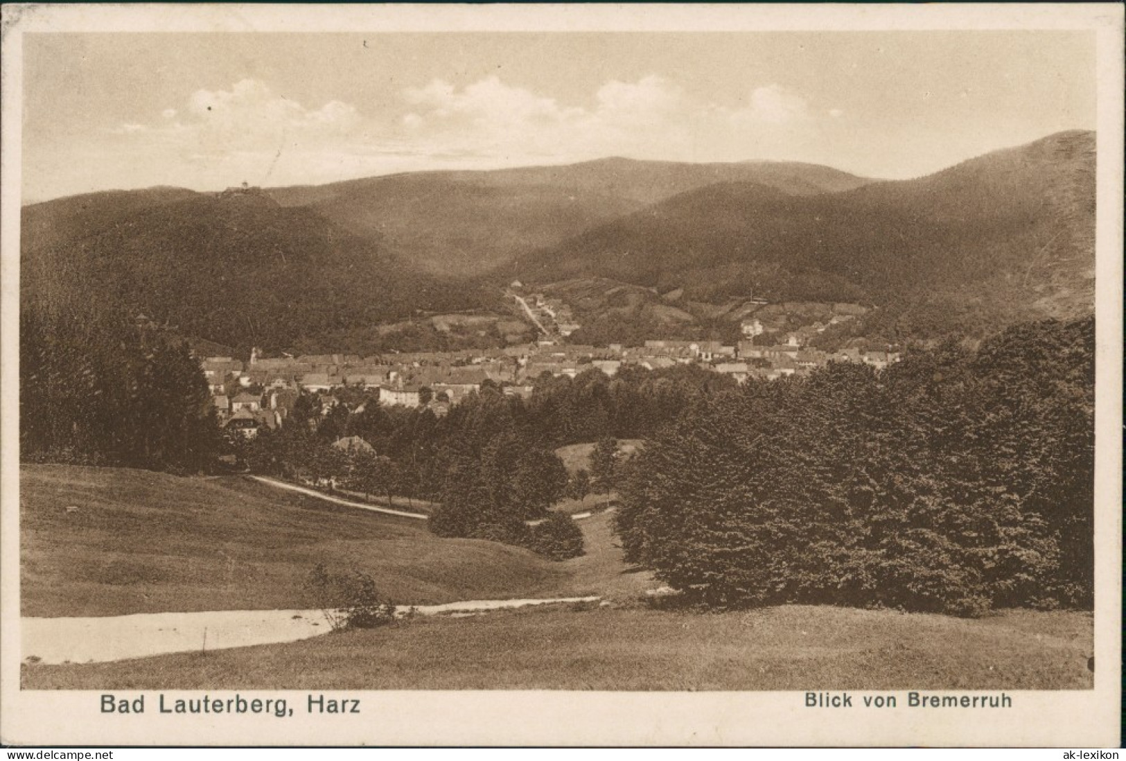 Ansichtskarte Bad Lauterberg Im Harz Blick Von Bremerruh 1932 - Bad Lauterberg