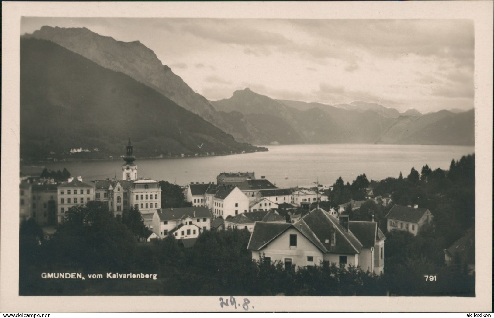 Ansichtskarte Gmunden Stadtpartie 1929 - Other & Unclassified