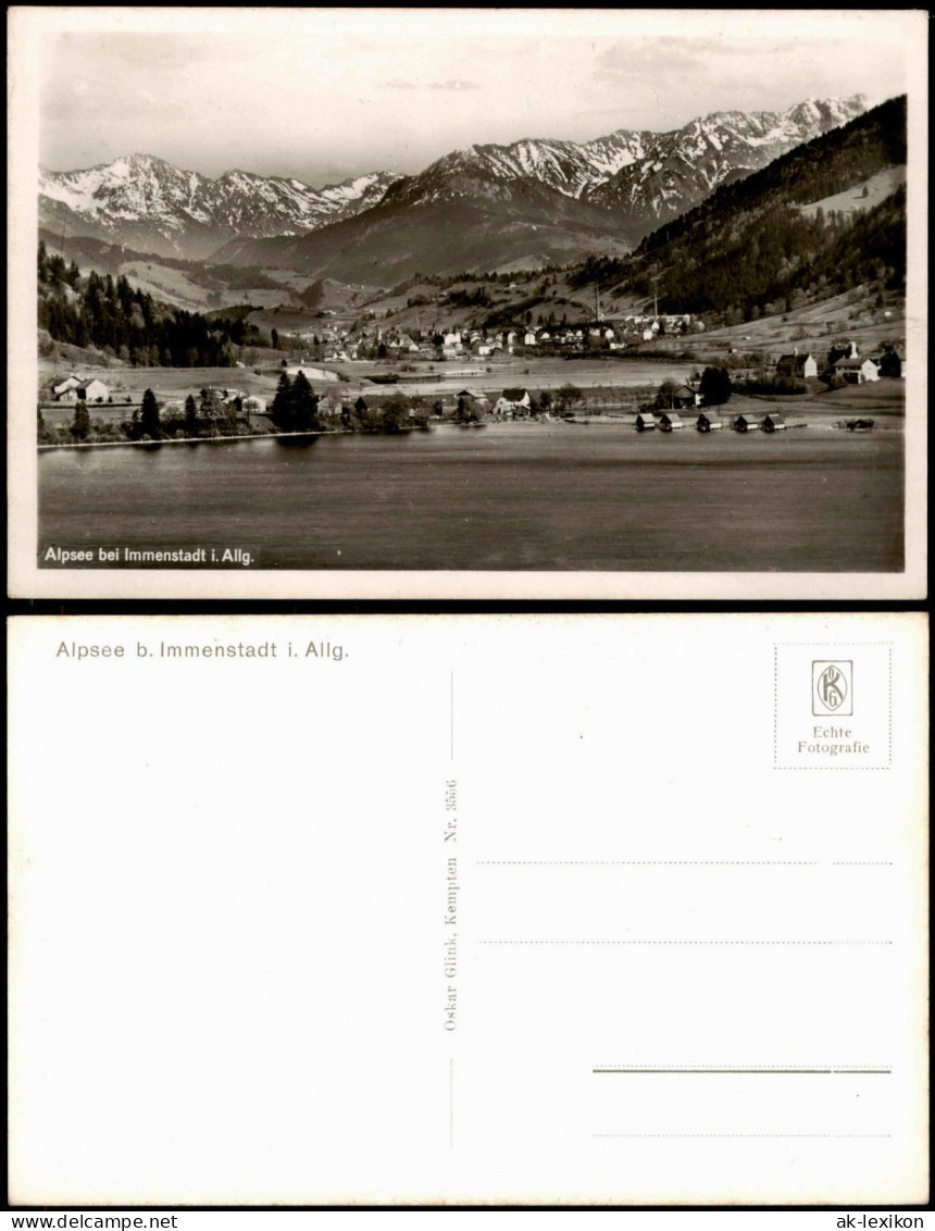 Ansichtskarte Immenstadt (Allgäu) Alpsee Bei Immenstadt I. Allgäu 1930 - Immenstadt