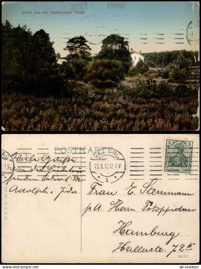 Ansichtskarte Altona-Hamburg Gruss Aus Der Iserbrooker Heide 1910 - Altona