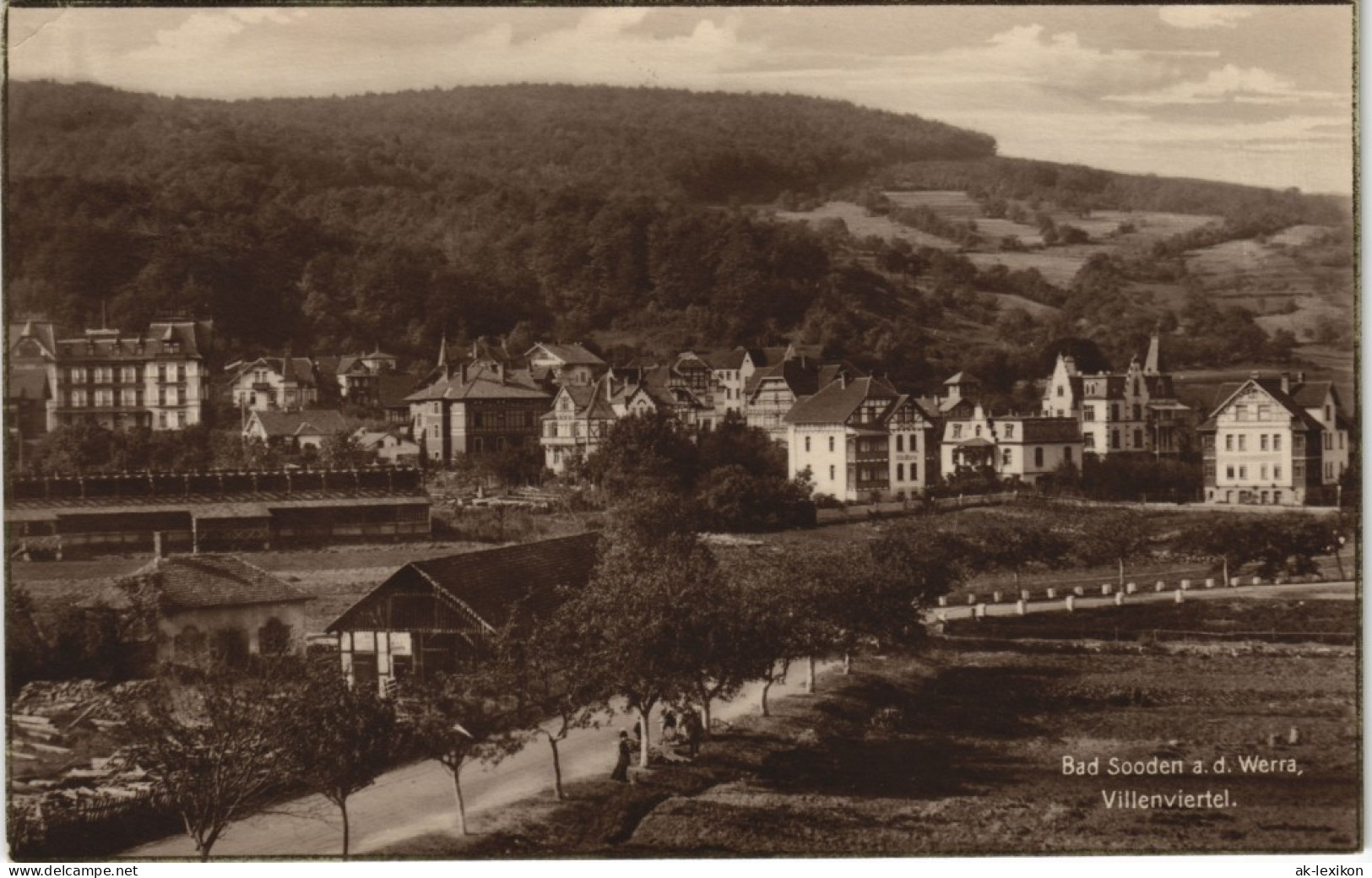 Ansichtskarte Bad Sooden-Allendorf Villenviertel 1928 - Bad Sooden-Allendorf