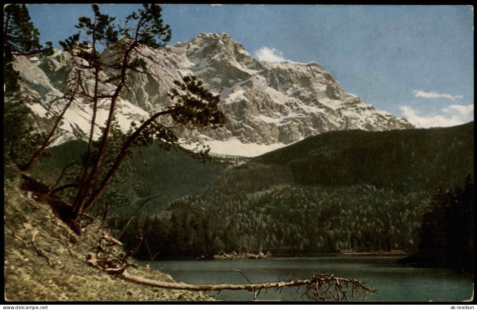 Ansichtskarte Garmisch-Partenkirchen Eibsee Und Zugspitze 1914 - Garmisch-Partenkirchen