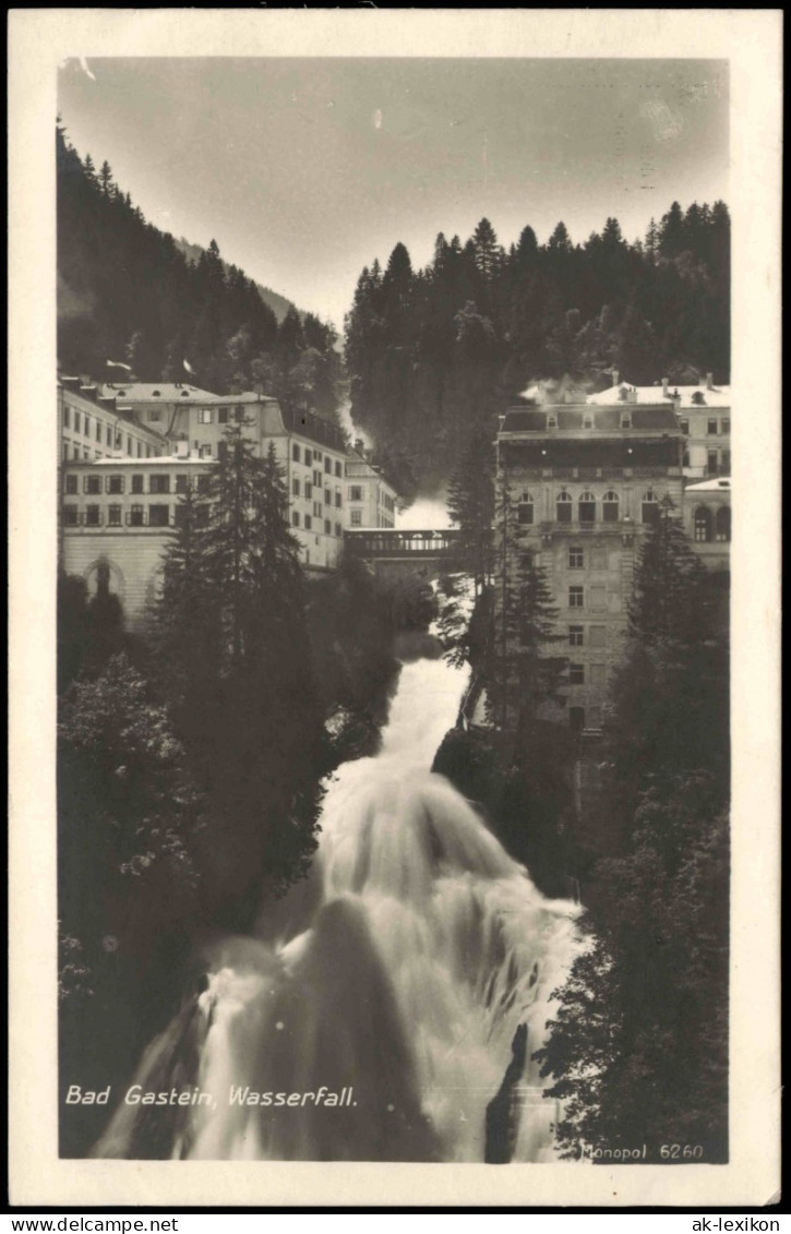 Ansichtskarte Bad Gastein Wasserfall (Waterfall) 1930 - Bad Gastein