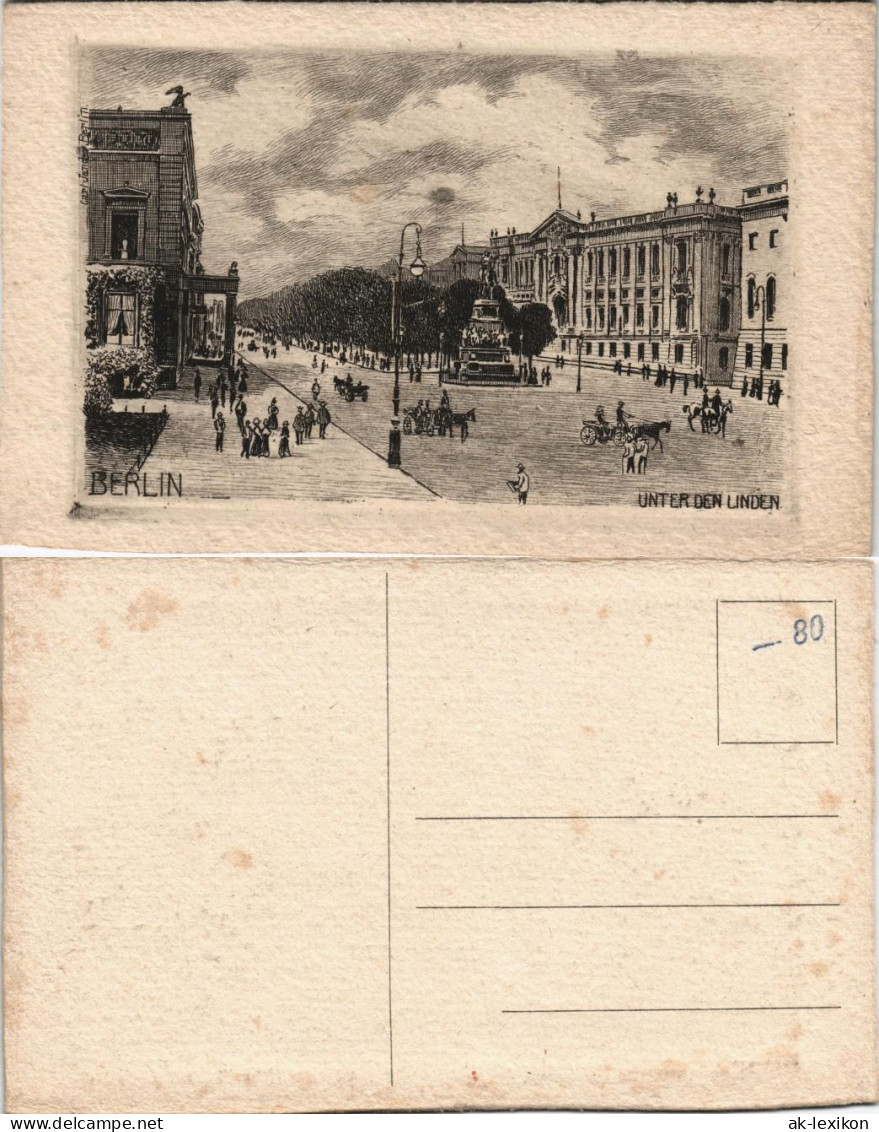 Ansichtskarte Mitte-Berlin Unter Den Linden 1910 - Mitte