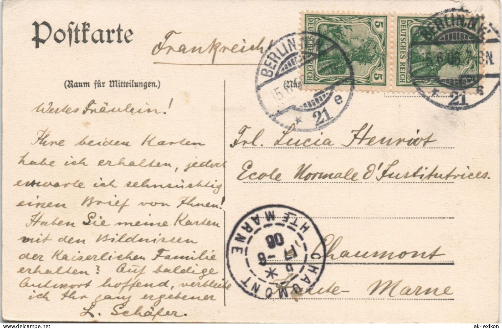 Ansichtskarte Berlin Universität Strassen Partie, Gesamtansicht 1906 - Other & Unclassified