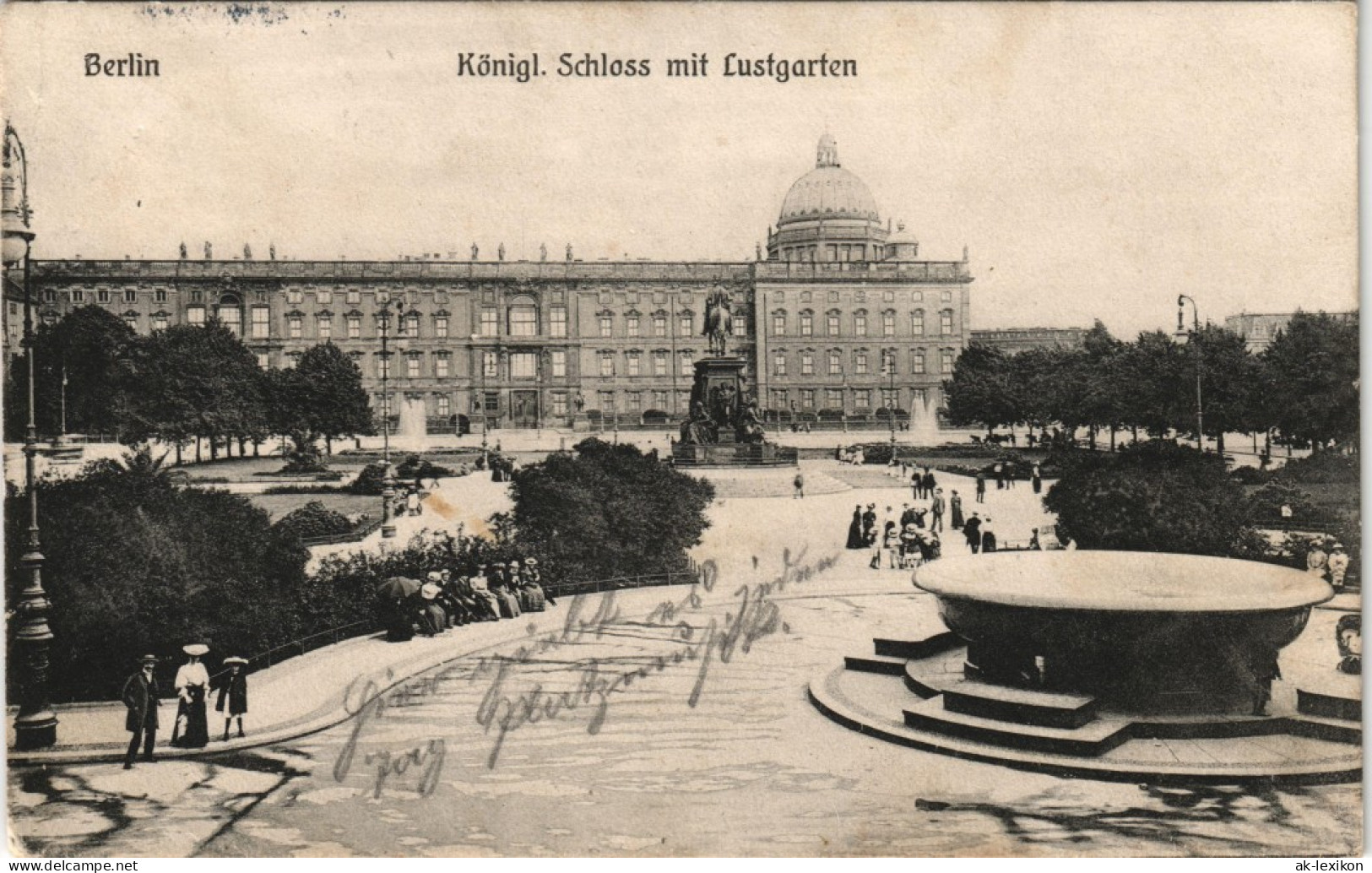 Ansichtskarte Mitte-Berlin Königliches Schloss (Castle) Mit Lustgarten 1911 - Mitte