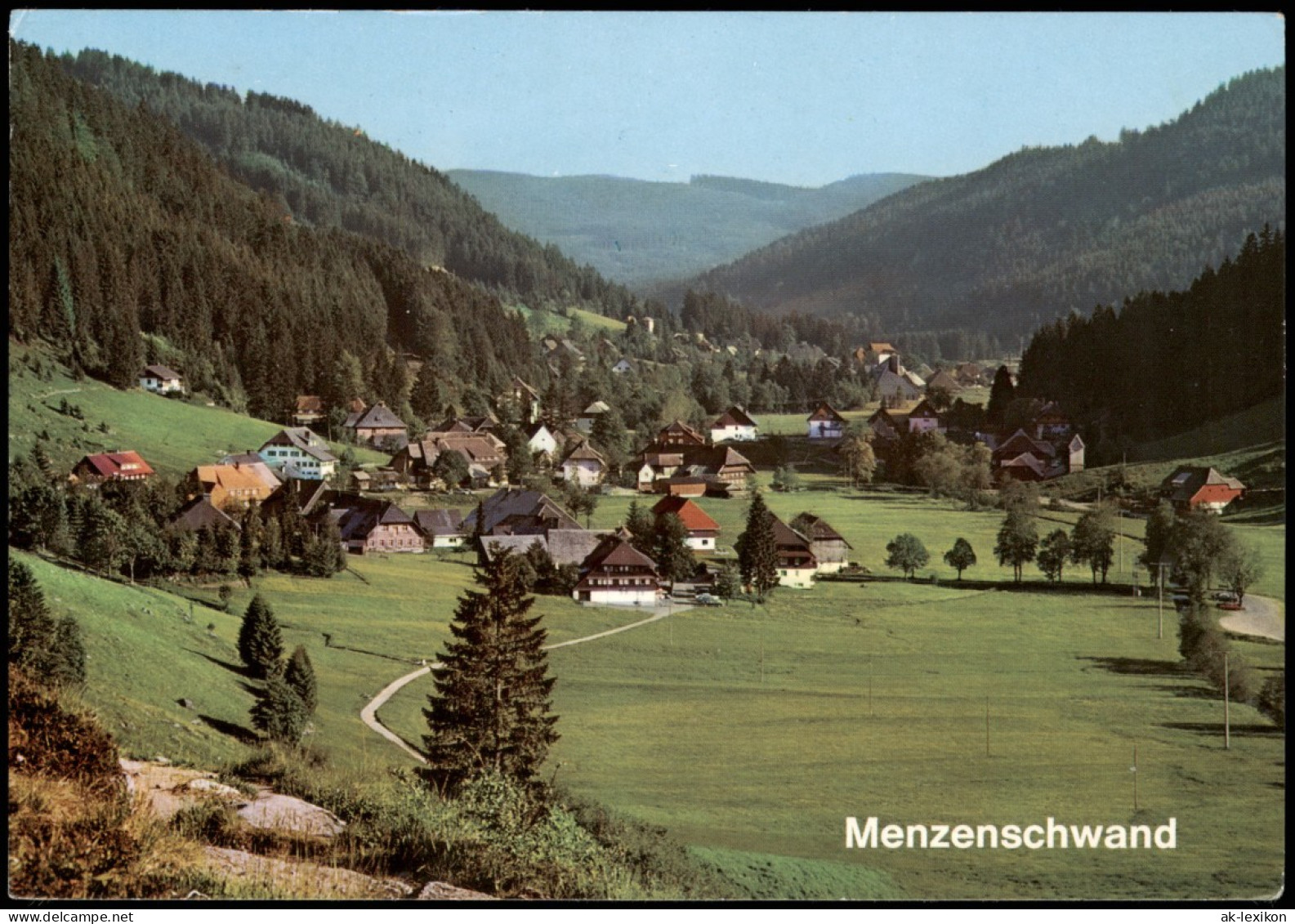 Ansichtskarte Menzenschwand-St. Blasien Stadtblick 1999 - St. Blasien