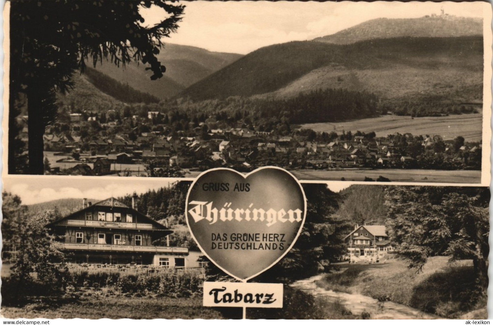 Ansichtskarte Tabarz/Thüringer Wald DDR Mehrbild-AK Thüringen 1962 - Tabarz