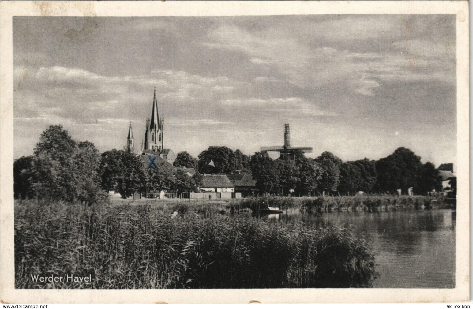 Ansichtskarte Werder (Havel) Panorama-Ansicht DDR AK 1961 - Werder