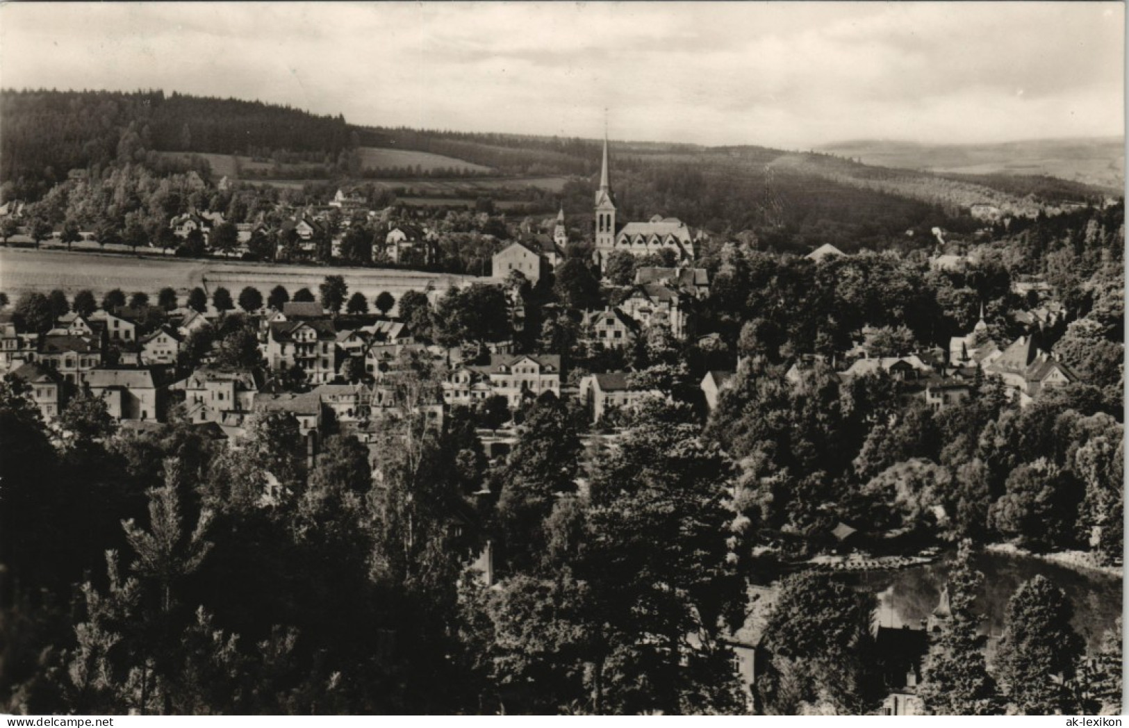 Ansichtskarte Bad Elster Panorama-Ansicht Totalansicht DDR AK 1960 - Bad Elster