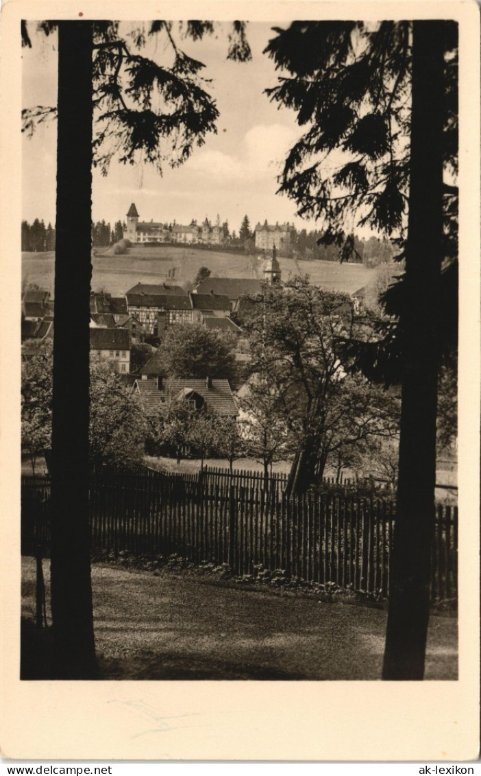 Finsterbergen-Friedrichroda Panorama Blick Zum Kurhaus DDR Ansicht 1957/1955 - Friedrichroda