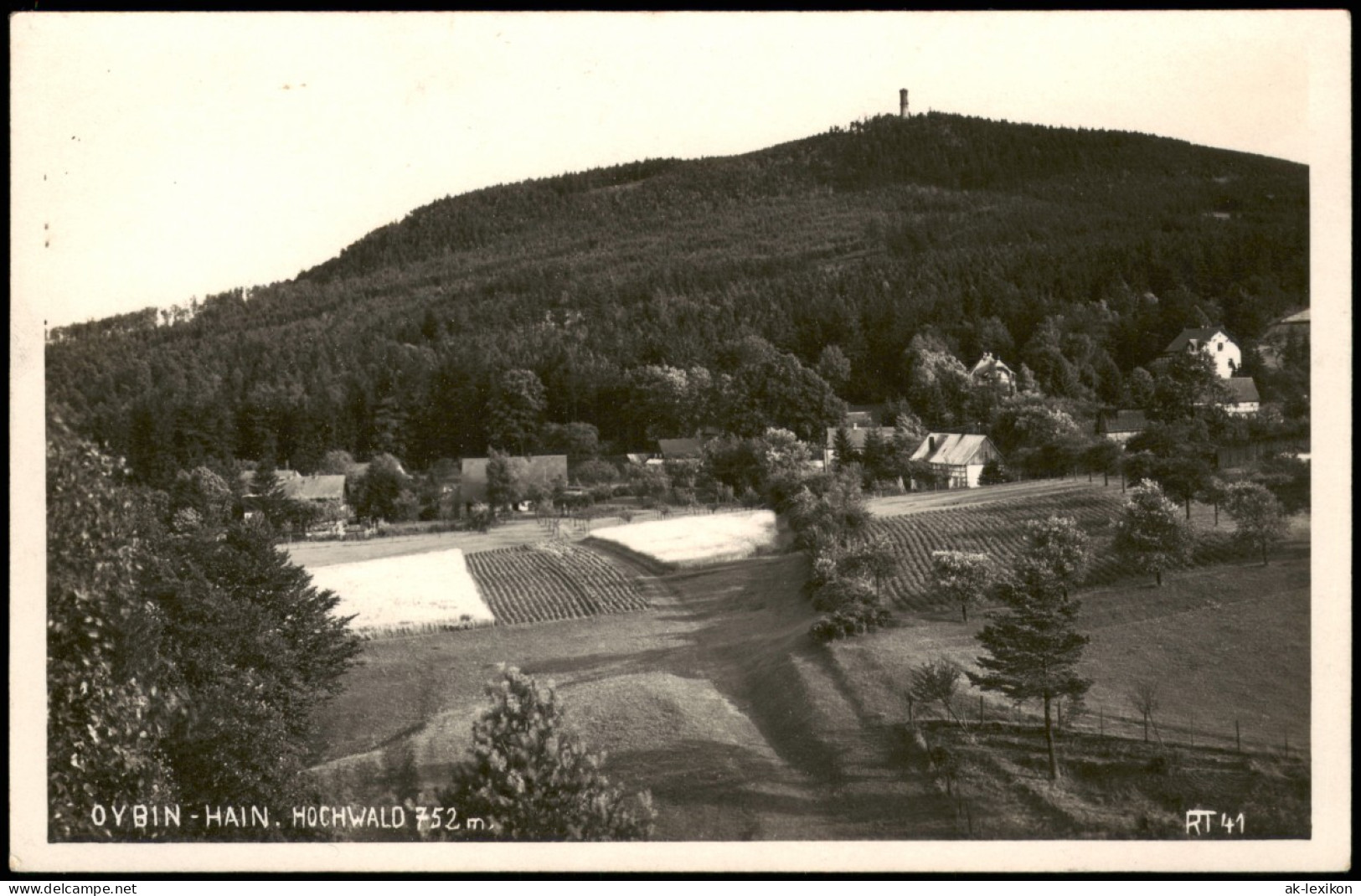 Ansichtskarte Oybin Hochwald/Hvozd - Oybin - Hain 1930 - Oybin