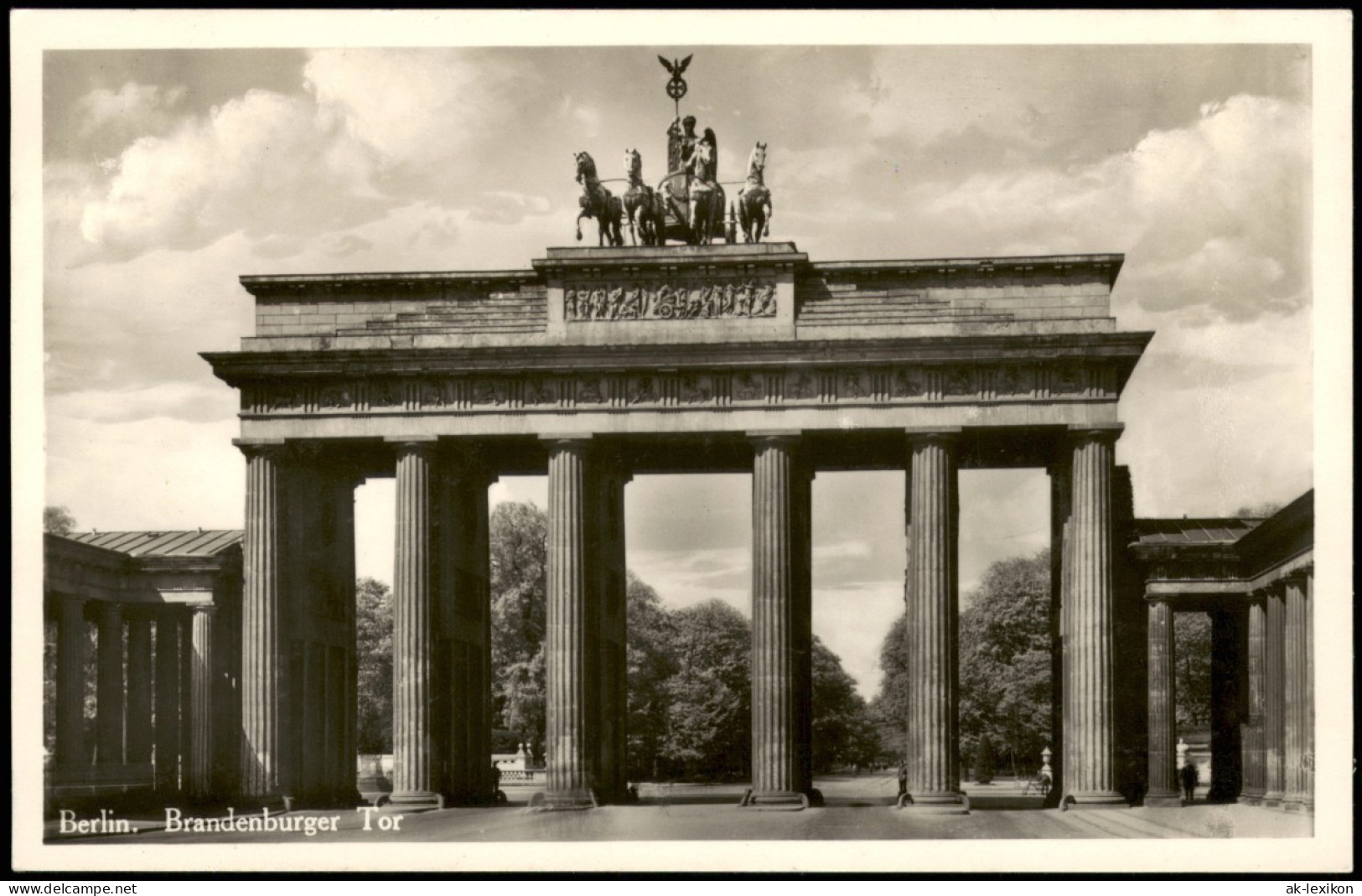 Ansichtskarte Mitte-Berlin Brandenburger Tor 1932 - Brandenburger Deur