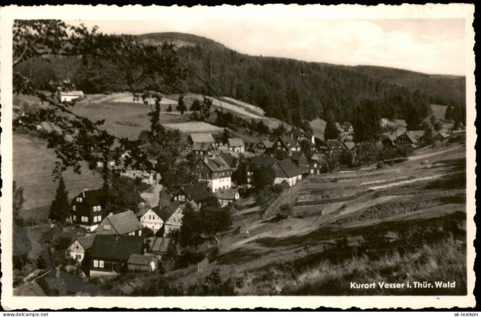 Ansichtskarte Vesser-Suhl Panorama-Ansicht 1962 - Suhl