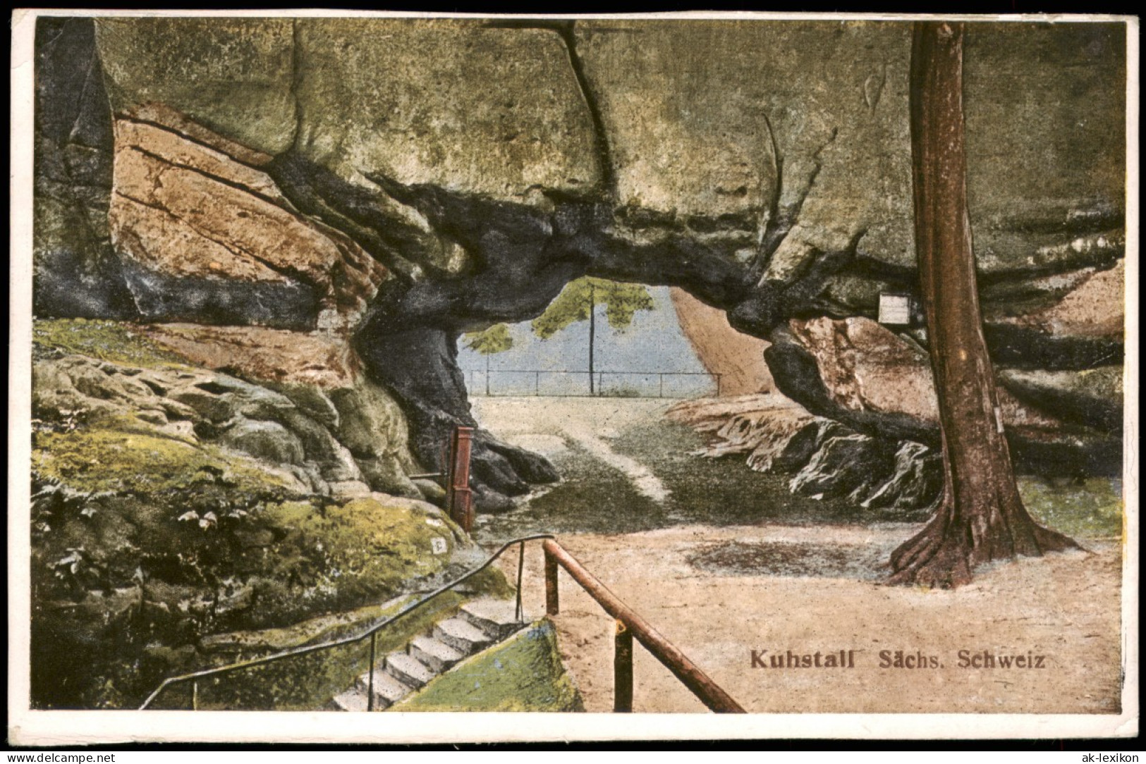 Ansichtskarte Kirnitzschtal Partie Am Kuhstall 1915 - Kirnitzschtal