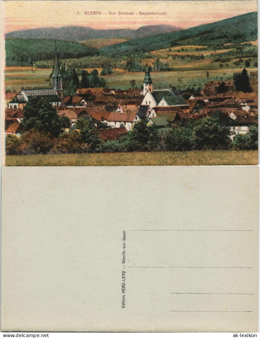 CPA Wörth An Der Sauer Wœrth Stadtpartie 1913 - Woerth