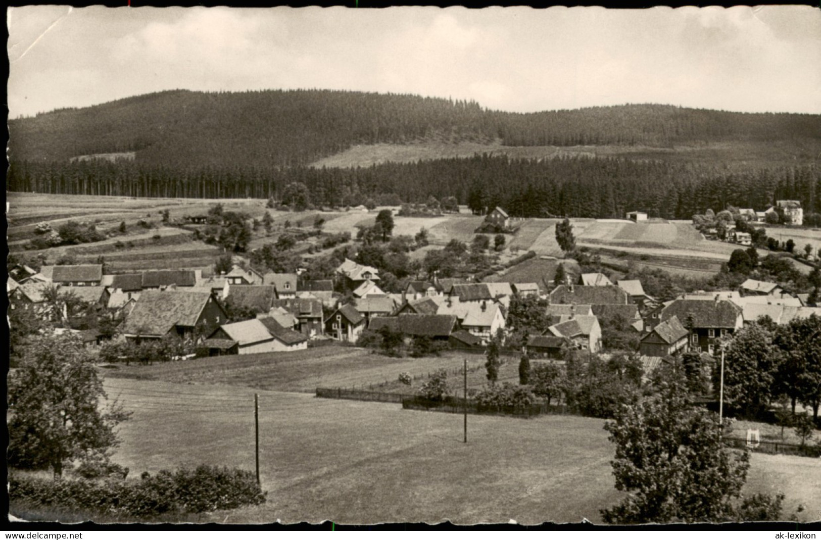 Ansichtskarte Finsterbergen-Friedrichroda Stadtpartie 1961 - Friedrichroda