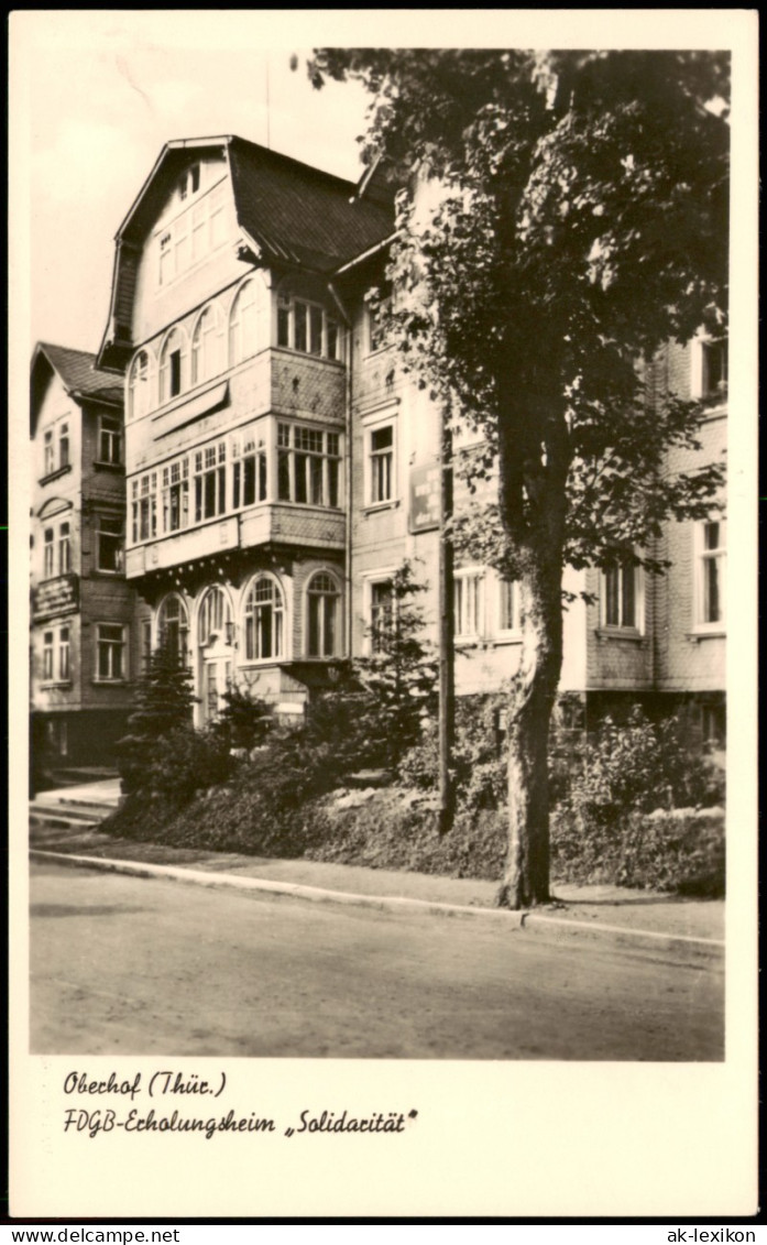 Ansichtskarte Oberhof (Thüringen) FOGB-Echolungsheim Solidarität 1959 - Oberhof