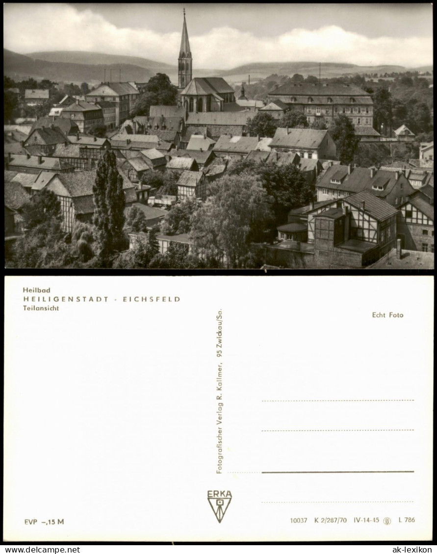Ansichtskarte Heilbad Heiligenstadt HEILIGENSTADT EICHSFELD Teilansicht 1970 - Heiligenstadt