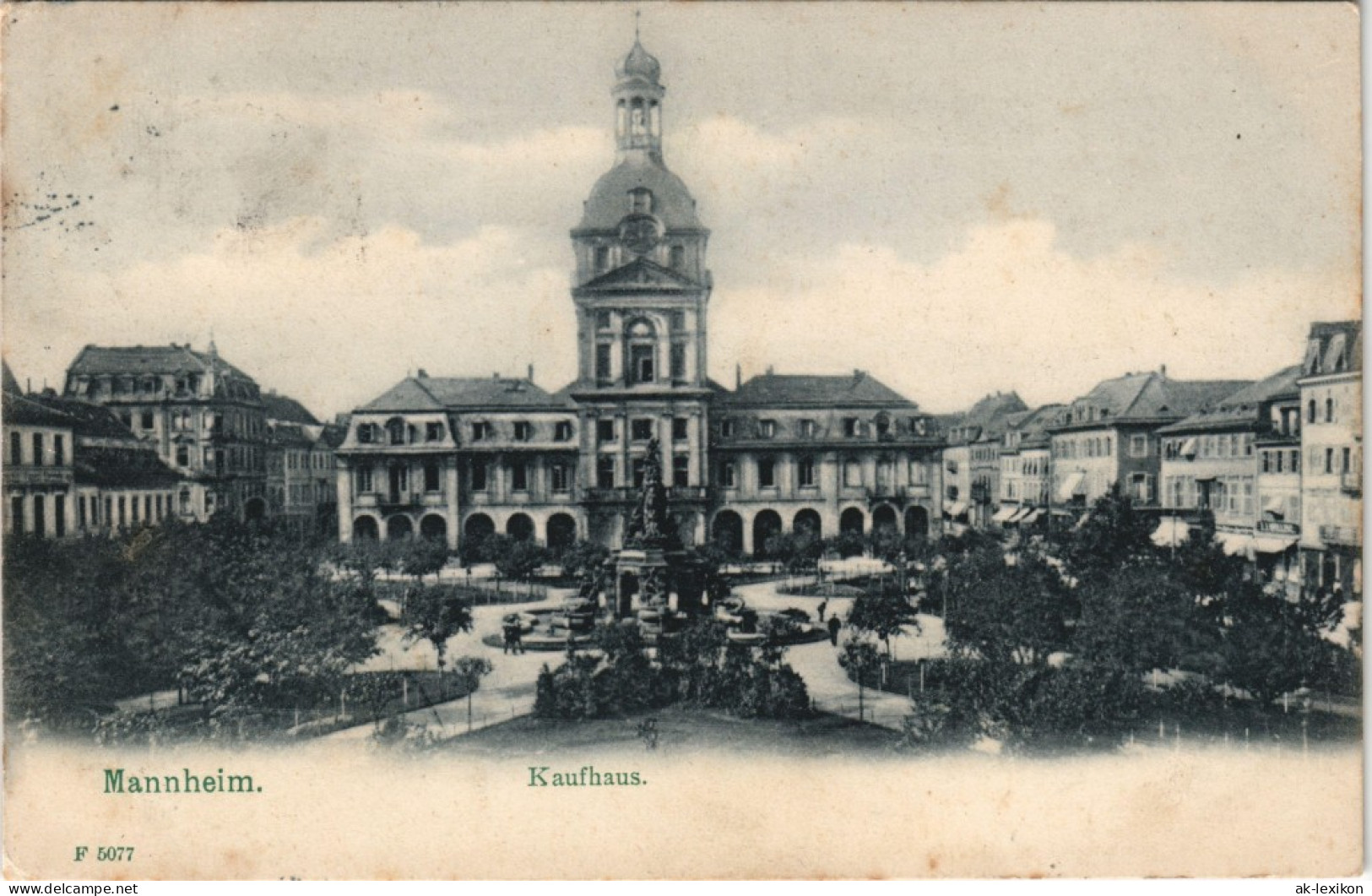 Ansichtskarte Mannheim Stadtteilansicht Blick Auf Das Kaufhaus 1907 - Mannheim