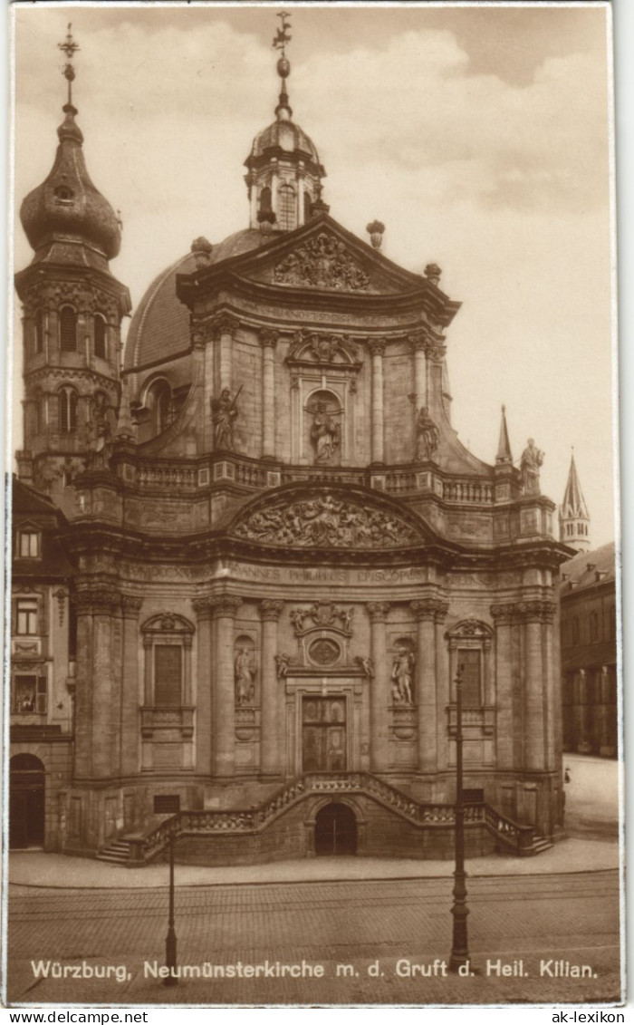 Würzburg Kirche Neumünsterkirche M. D. Gruft D. Heil. Kilian 1925 - Würzburg
