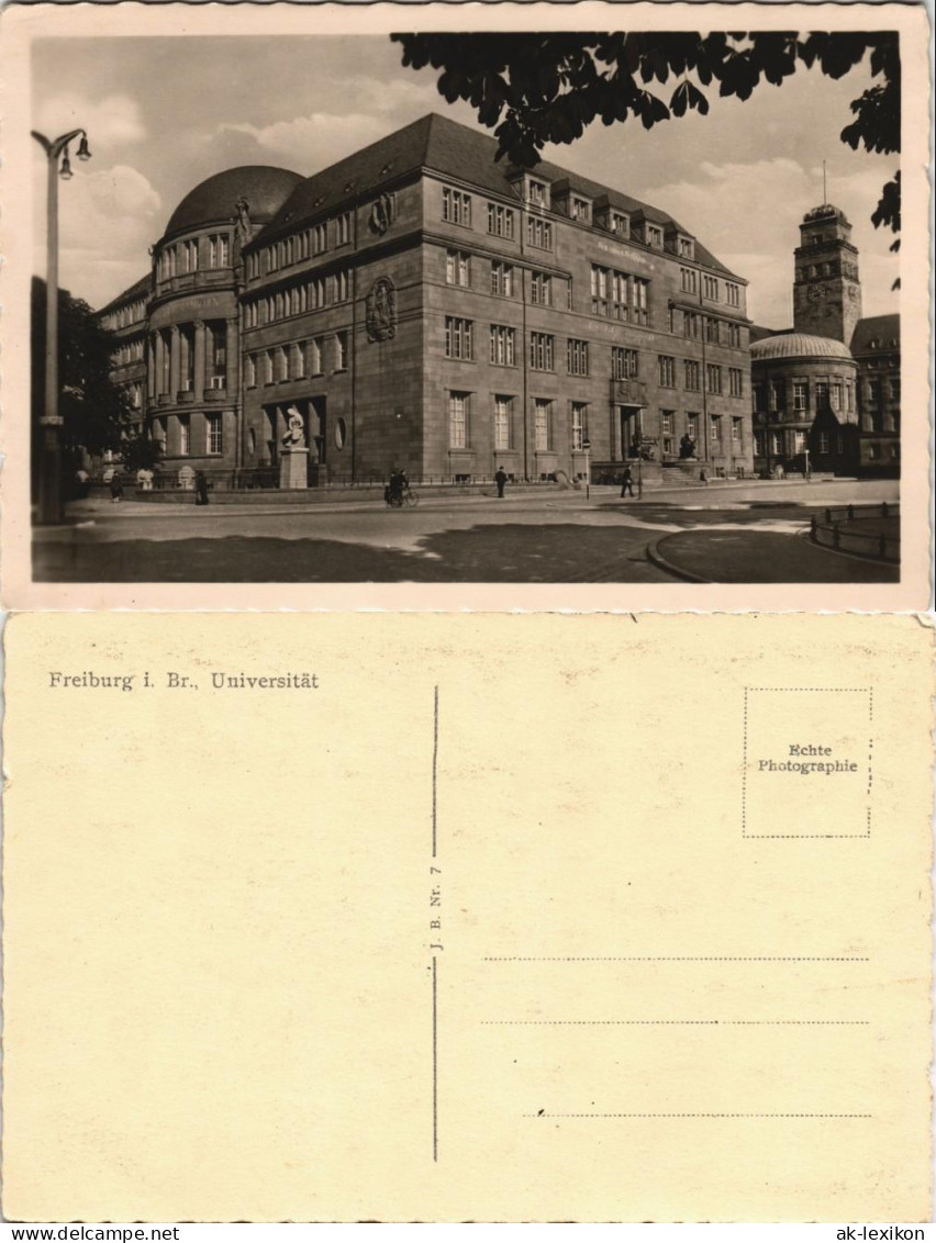 Ansichtskarte Freiburg Im Breisgau Strassen Partie A.d. Universität 1940 - Freiburg I. Br.