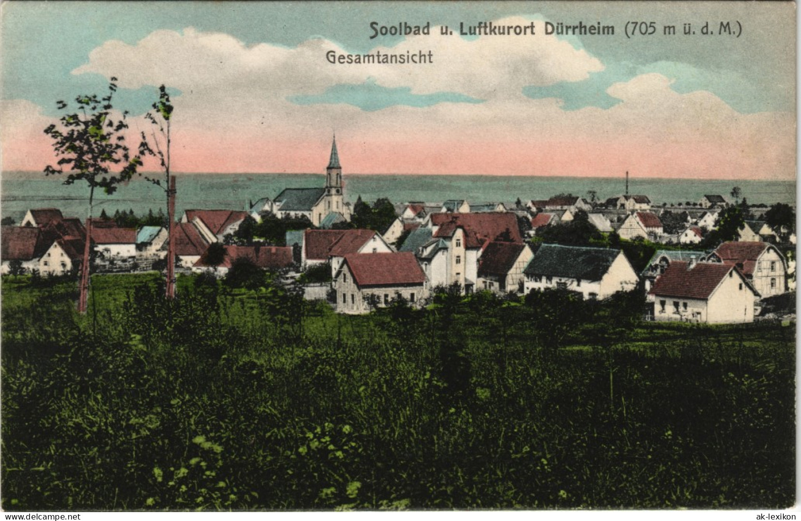 Ansichtskarte Bad Dürrheim Soolbad Gesamtansicht Panorama-Ansicht 1910 - Bad Dürrheim