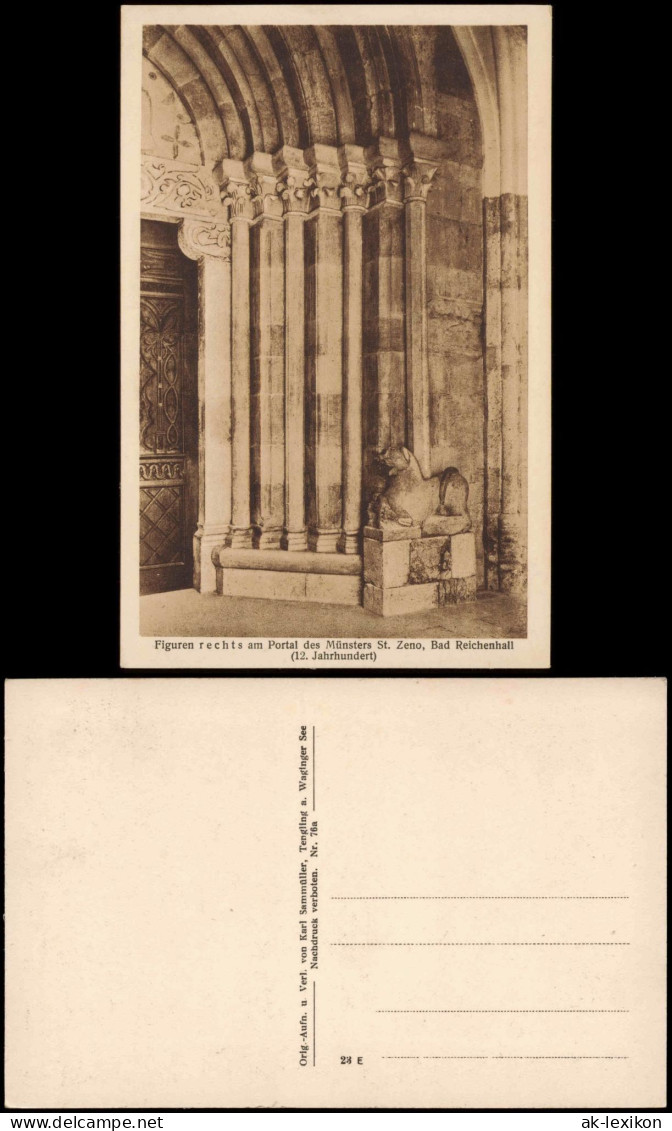 Bad Reichenhall Figuren Rechts Am Portal Des Münsters St. Zeno 1927 - Bad Reichenhall