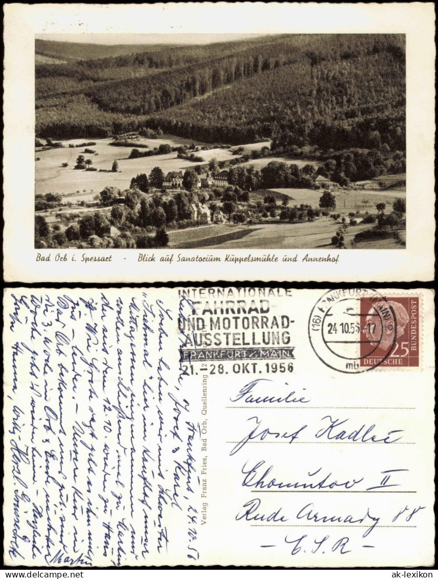 Ansichtskarte Bad Orb Blick Auf Sanatorium Küppelsmühle Und Annenhof 1956 - Bad Orb