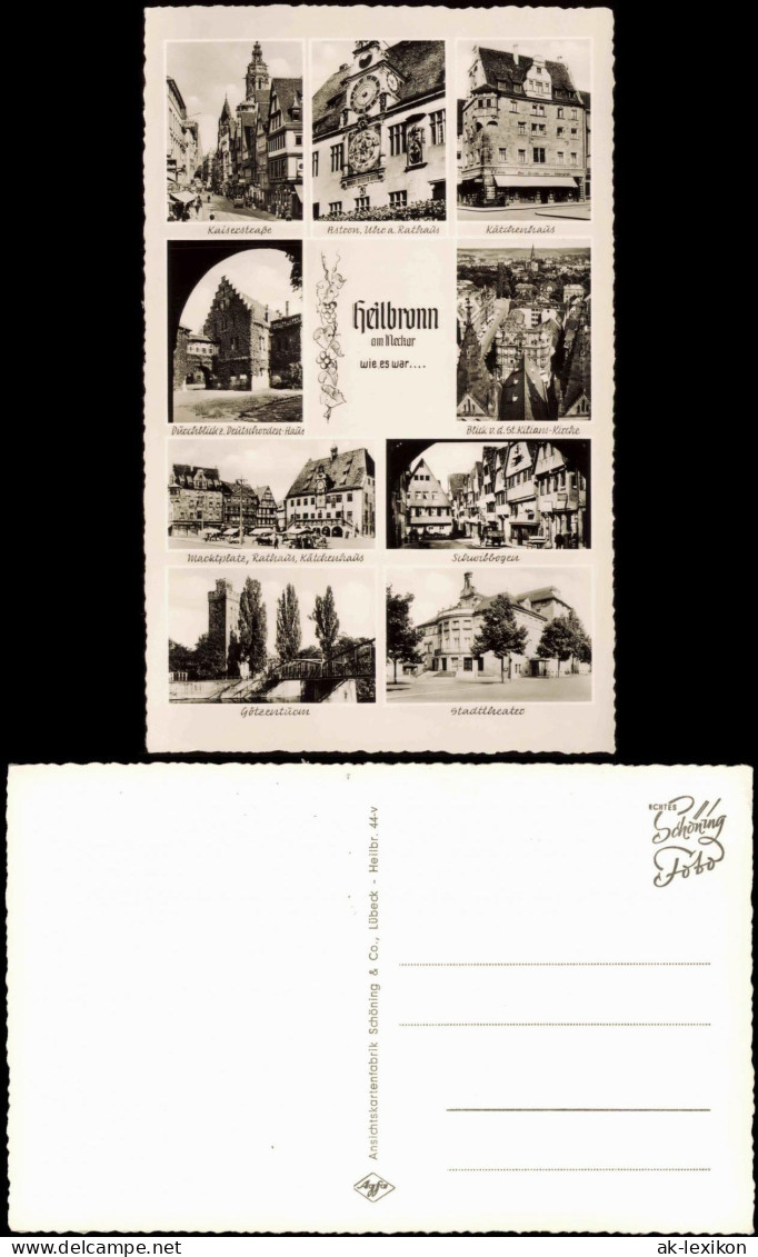 Ansichtskarte Heilbronn Mehrbild-AK Mit Kaiserstraße, Kätchenhaus Uvm. 1960 - Heilbronn