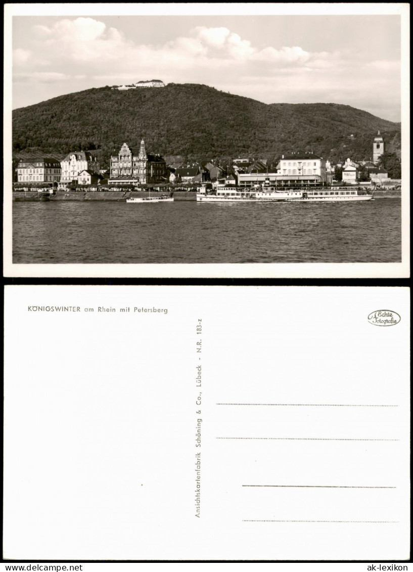 Ansichtskarte Königswinter Stadt, Dampfer 1966 - Königswinter