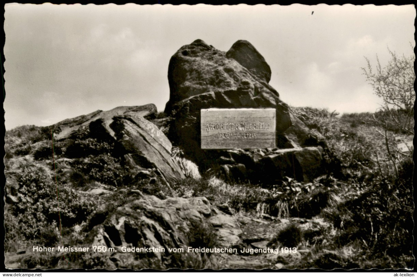 Witzenhausen Hoher Meissner 750 M. Gedenkstein Freideutschen Jugendtag   1964 - Witzenhausen