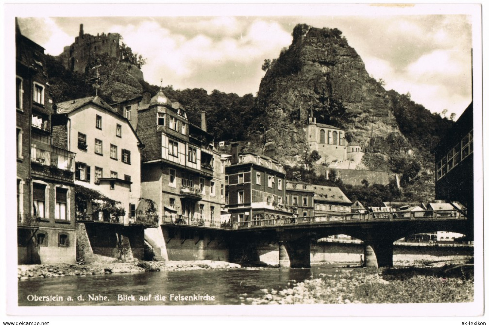 Oberstein-Idar-Oberstein Oberstein A. D. Nahe. Blick Auf Die Felsenkirche 1940 - Idar Oberstein