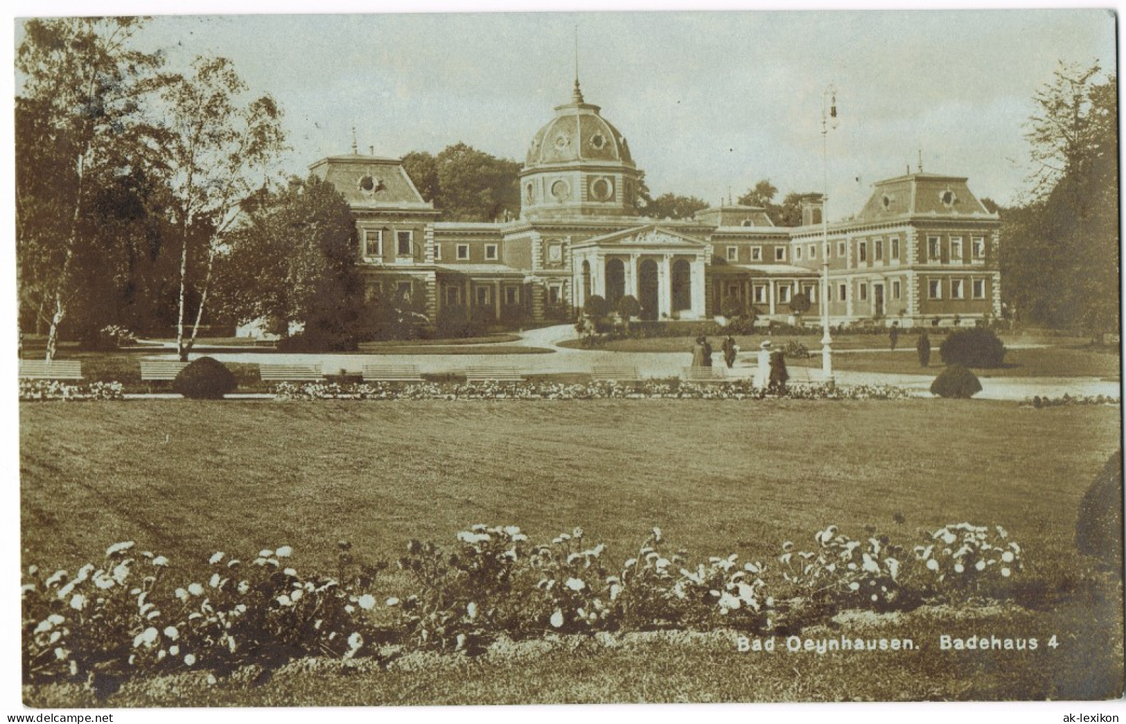 Ansichtskarte Bad Oeynhausen Badehaus 4 1926 - Bad Oeynhausen