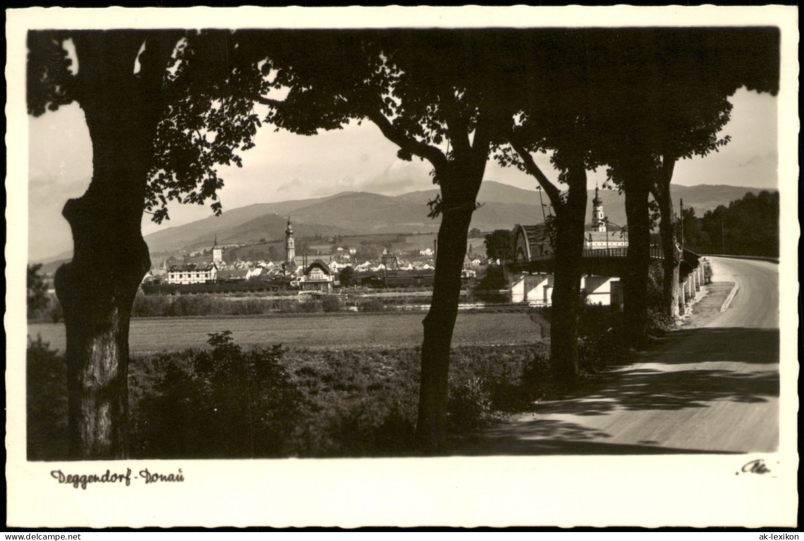 Ansichtskarte Deggendorf Panorama-Ansicht 1950 - Deggendorf