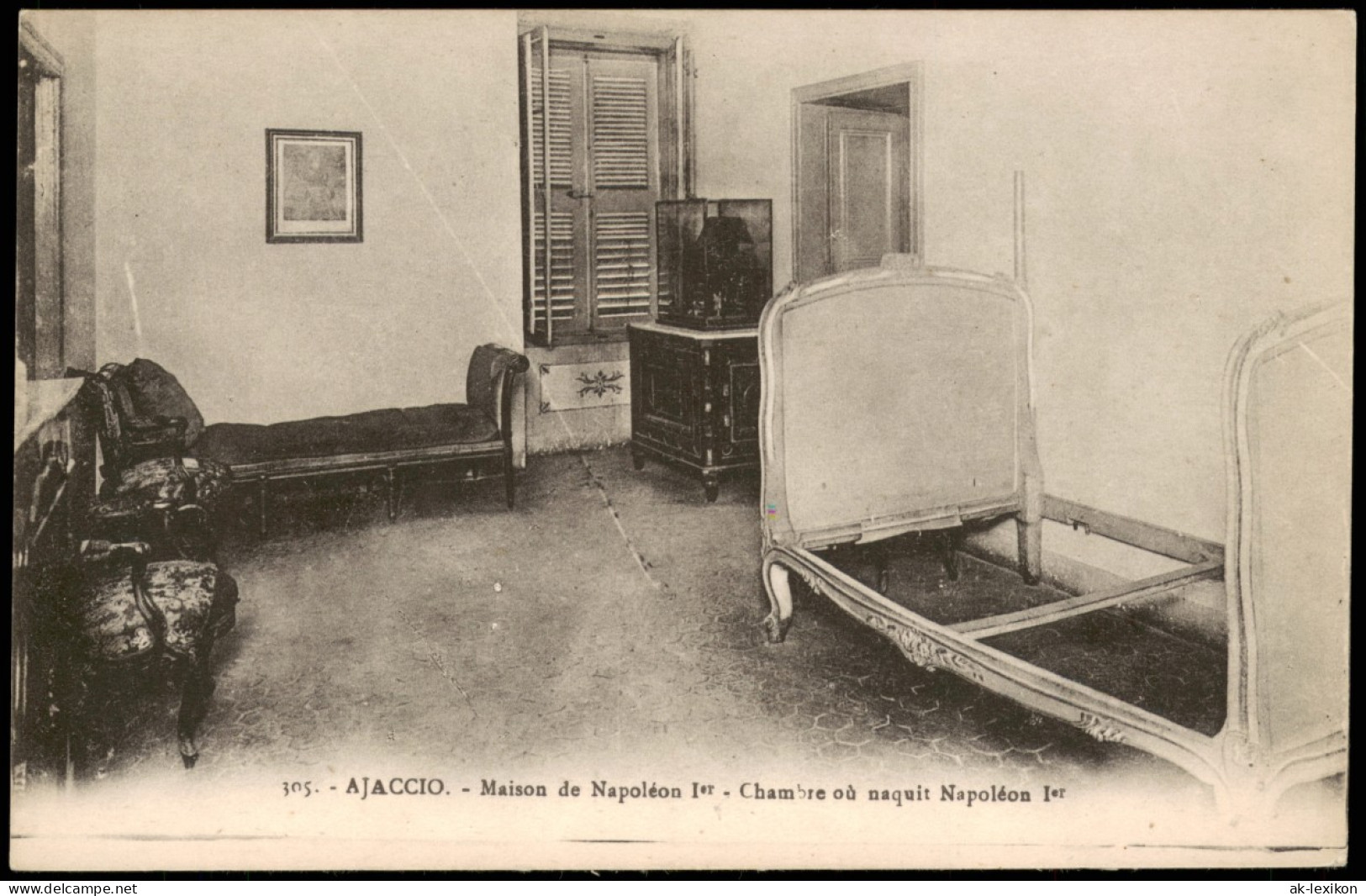 CPA Ajaccio Maison De Napoléon Chambre Od Naquit Napoléon 1912 - Ajaccio