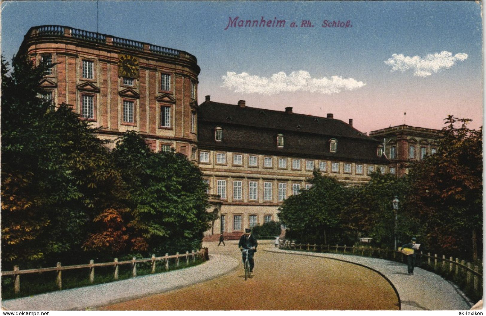 Ansichtskarte Mannheim Schloss (Castle) Color Gebäude-Ansicht 1910 - Mannheim