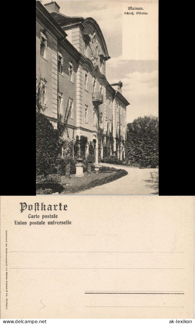 Ansichtskarte Insel Mainau-Konstanz Schloss (Castle) Ostseite 1900 - Konstanz