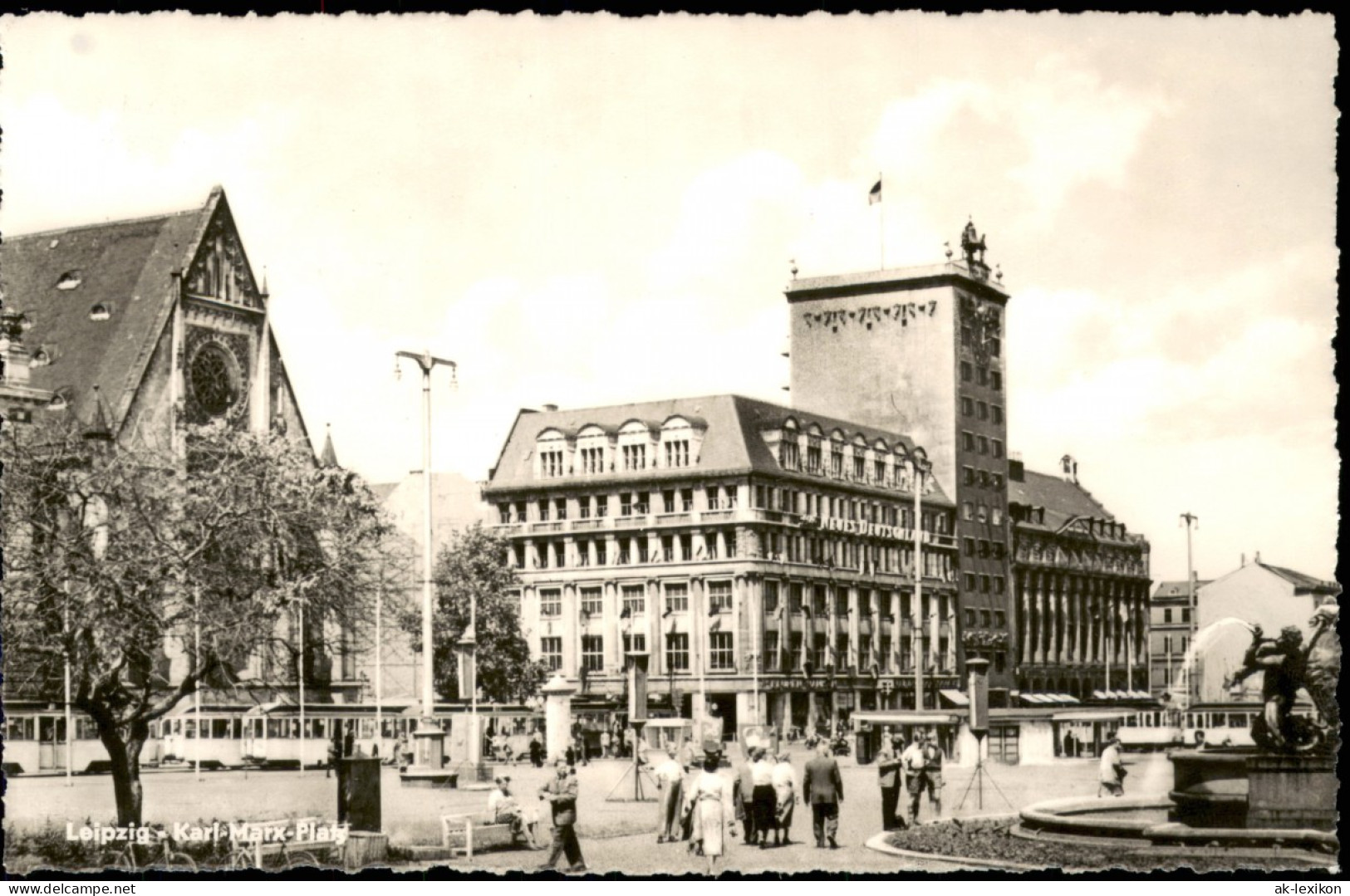 Ansichtskarte Leipzig Karl-Marx-Platz 1962 - Leipzig