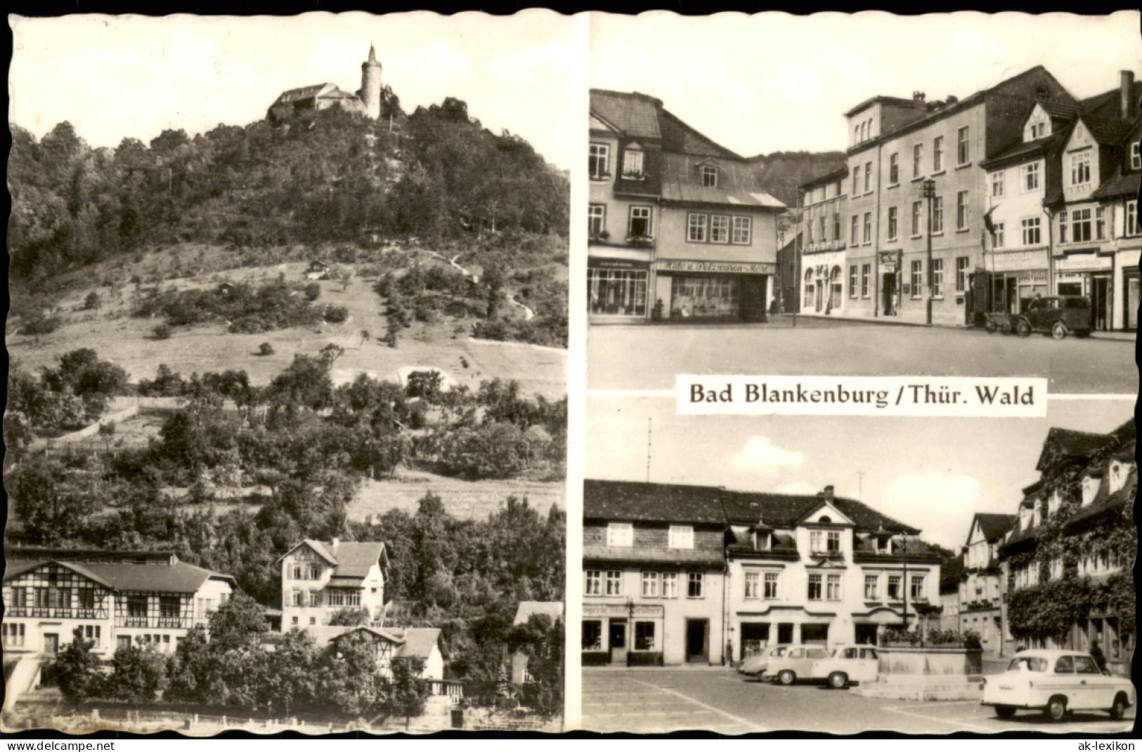 Ansichtskarte Bad Blankenburg DDR Mehrbildkarte Mit 3 Ortsansichten 1966 - Bad Blankenburg