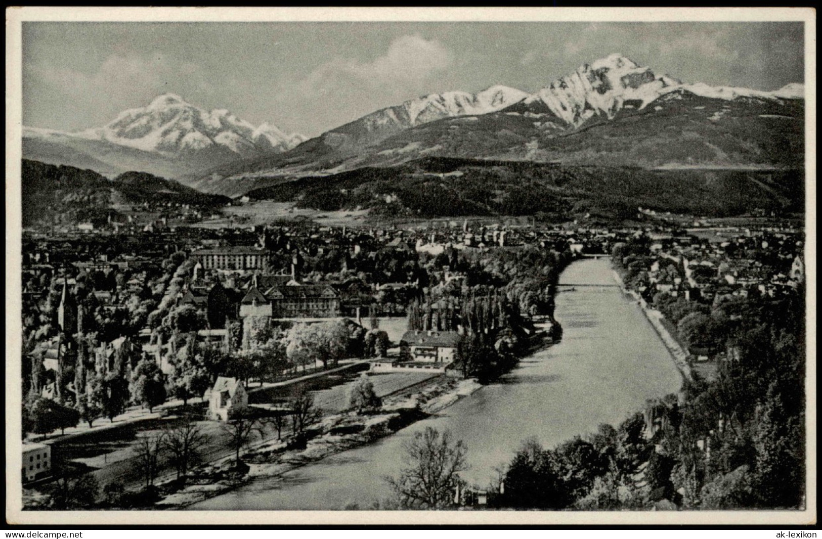 Ansichtskarte Innsbruck Innsbruck Gegen Süden Mit Tiroler Alpen Bergen 1930 - Innsbruck