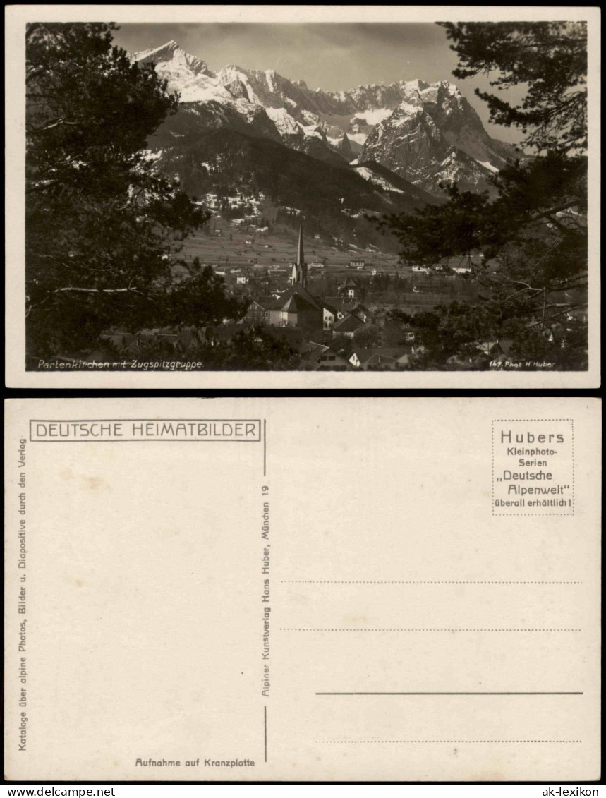 Garmisch-Partenkirchen Partenkirchen Mit Zugspitzgruppe 1937 - Garmisch-Partenkirchen