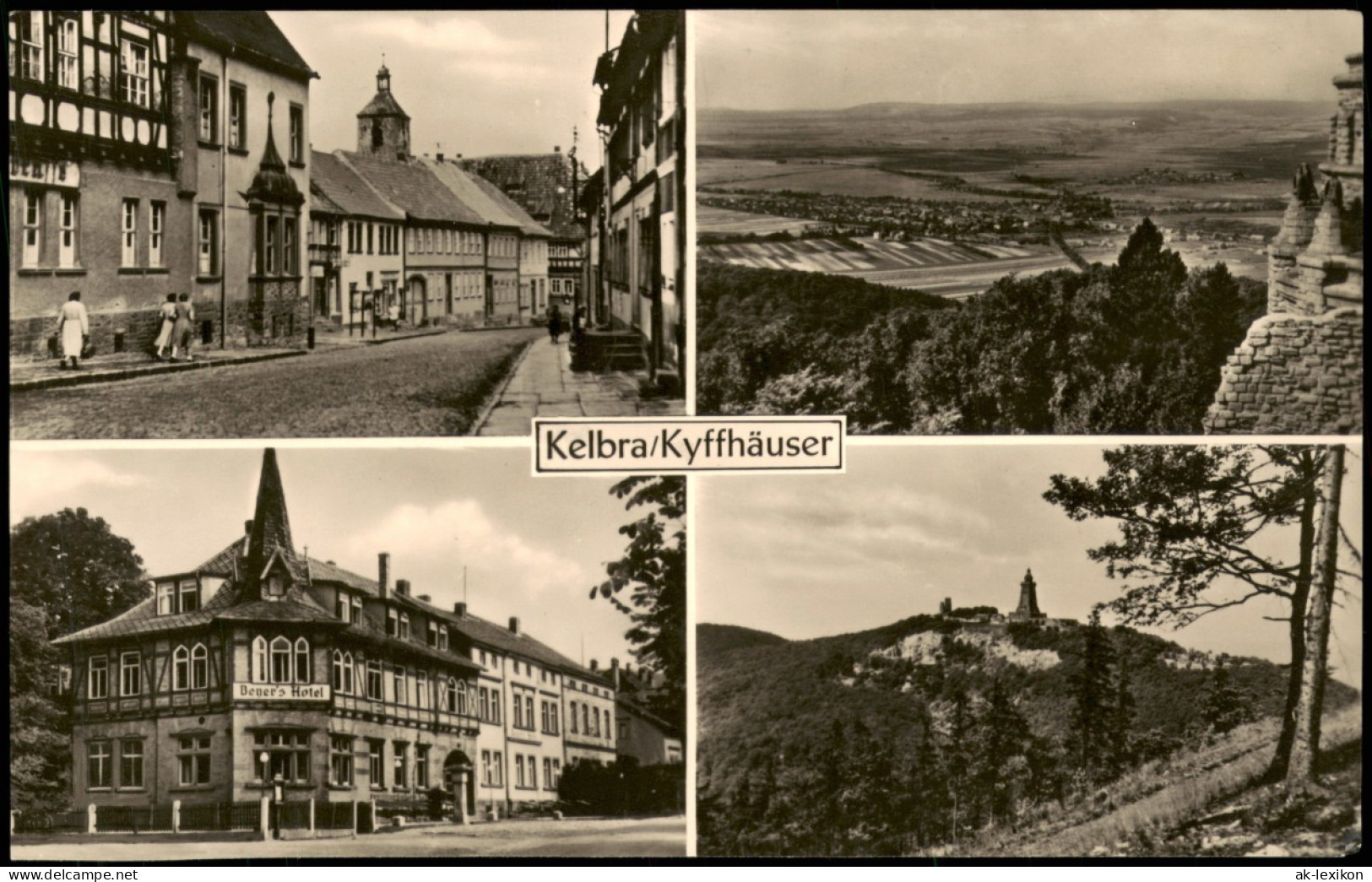 Ansichtskarte Kelbra (Kyffhäuser) DDR Mehrbildkarte Mit 4 Ortsansichten 1975 - Kyffhäuser