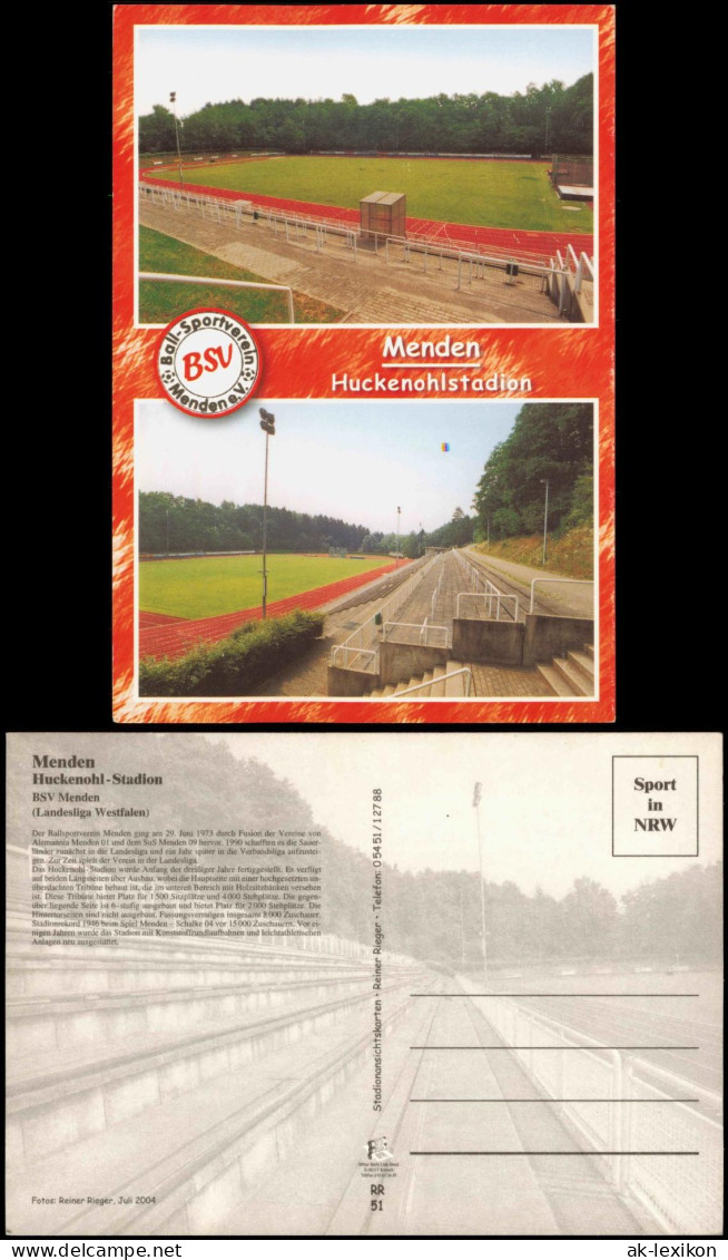 Menden (Sauerland) Huckenohl-Stadion BSV Menden Football Stadium 2004 - Menden