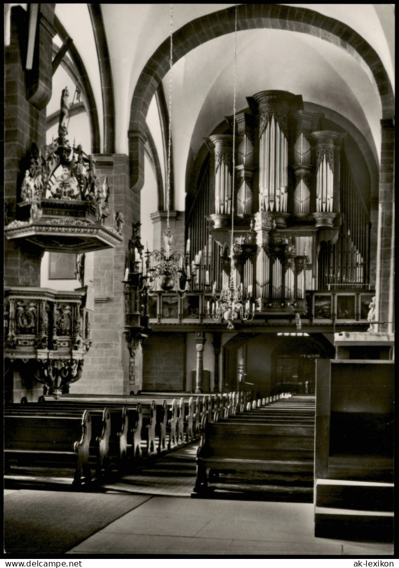 Ansichtskarte Minden St. Martini-Kirche Kanzel Orgel Innenansicht 1960 - Minden