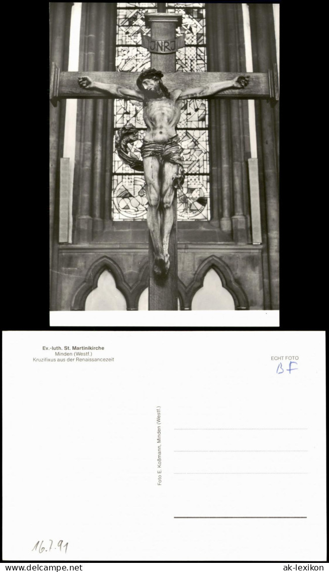 Minden Ev.-luth. St. Martinikirche Kruzifixus Renaissancezeit 1960 - Minden