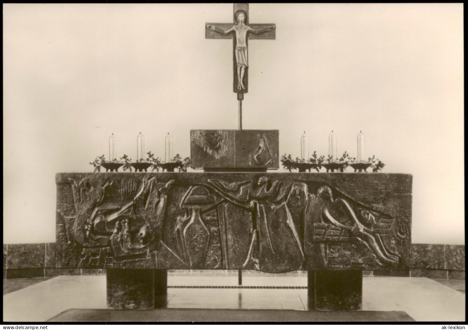 Miltenberg (Main) Kath. Pfarrkirche Hochaltar-Bronzerelief Sonnleitner 1960 - Miltenberg A. Main